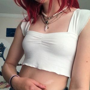 White tank top